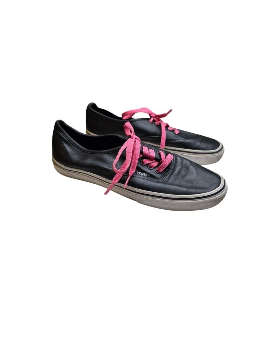 Vans Black White Unisex Low Top Sneakers Mens 7 Womens 8.5